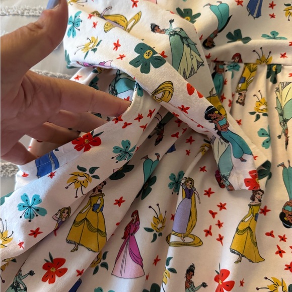 Hanna Anderson Colorful Long Sleeve Disney Dress with Princesses - Picture 4 of 7